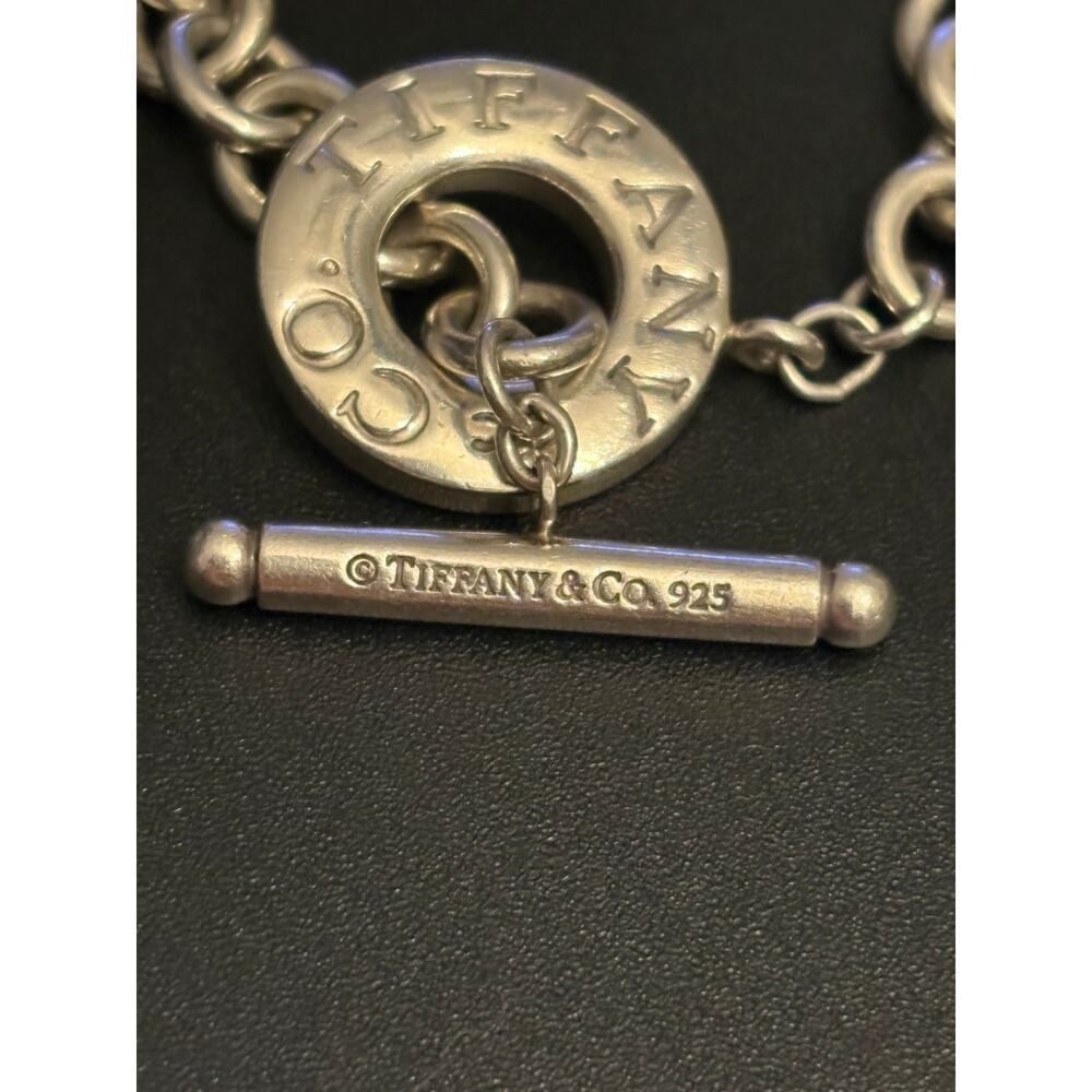 Vintage Authentic Tiffany & Co Sterling 925 Toggle Bracelet 6.75” 25g COA - Picture 2 of 11
